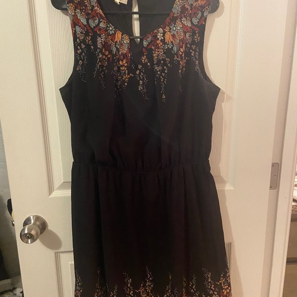 Maurice’s Black and Floral Tank Dress - Picture 1 of 3